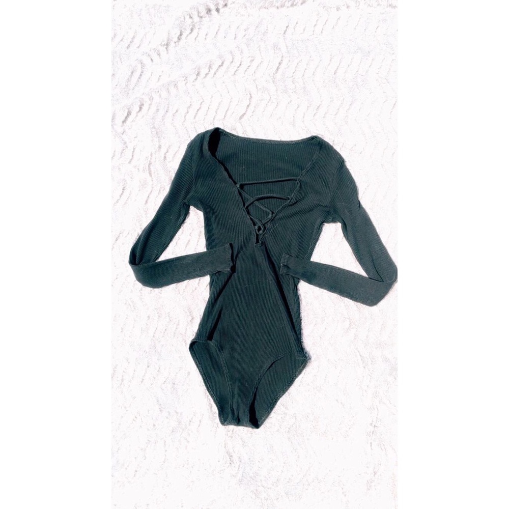 Women’s one piece lace up front